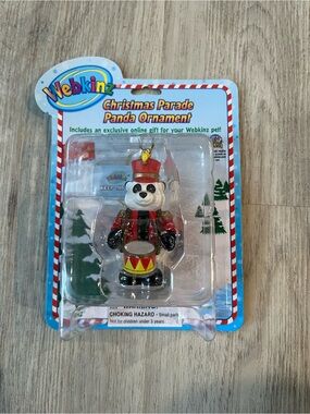 Ganz Webkinz Christmas Parade Panda Ornament NIB online code 2008